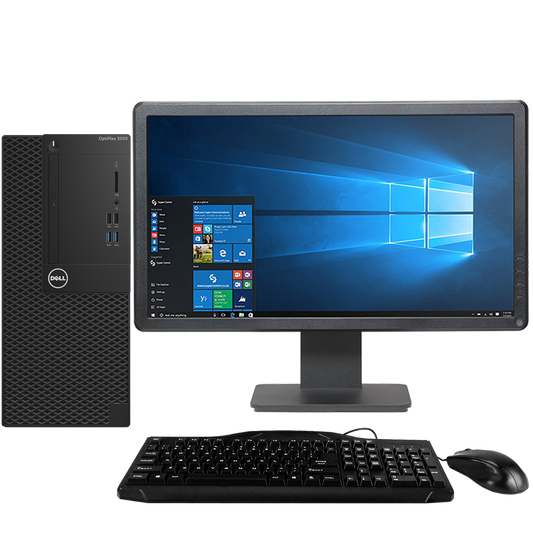 Dell OptiPlex 3050 Intel i5, 7th Gen Tower PC with 20" Monitor