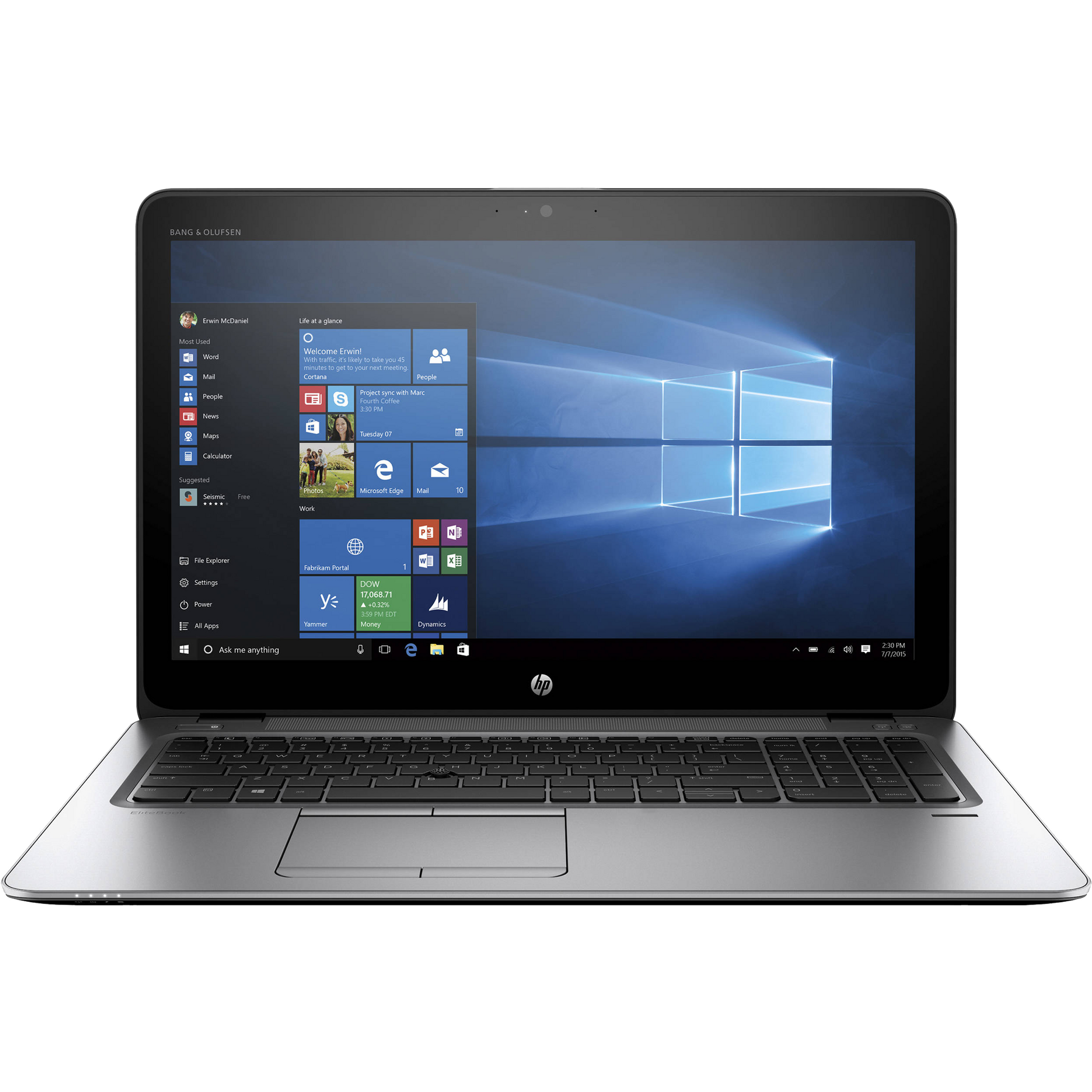 HP EliteBook 850 G3 Intel i7, 6th Gen Ultrabook Laptop with 8GB Ram Laptops - Refurbished